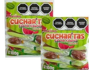 Marindos Cucharitas Con Dulce Sabor Sandia Chile 100g Pack2