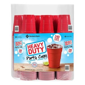 Member's Mark Vasos Plásticos Rojos Premium 18oz Fiesta 240un